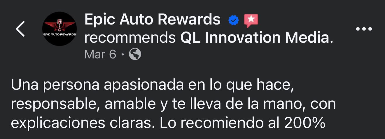 Testimonio de Epic Auto Rewards